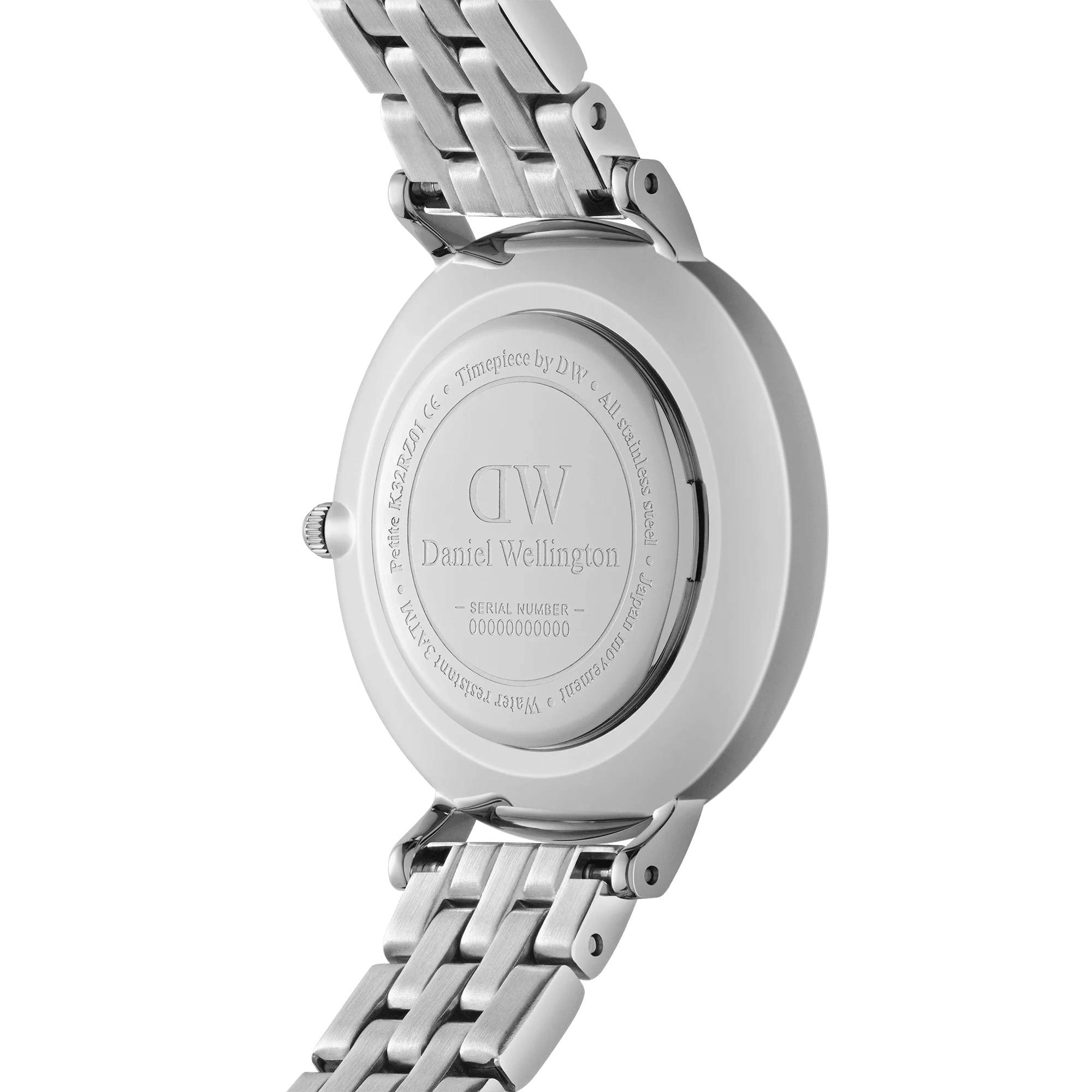 Petite Roman Numerals 5-Link Silver - Daniel Wellington